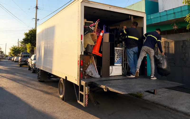 Camión de mudanzas locales TRANSPA para servicio en San José del Golfo