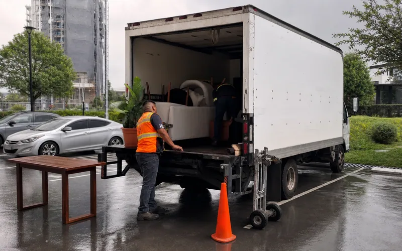 Camión de mudanzas departamentales TRANSPA para servicio en San Miguel Petapa