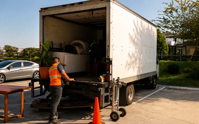 Camión de mudanzas departamentales TRANSPA para servicio en Zona 17