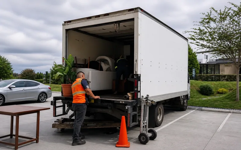 Camión de mudanzas departamentales TRANSPA para servicio en Zona 21