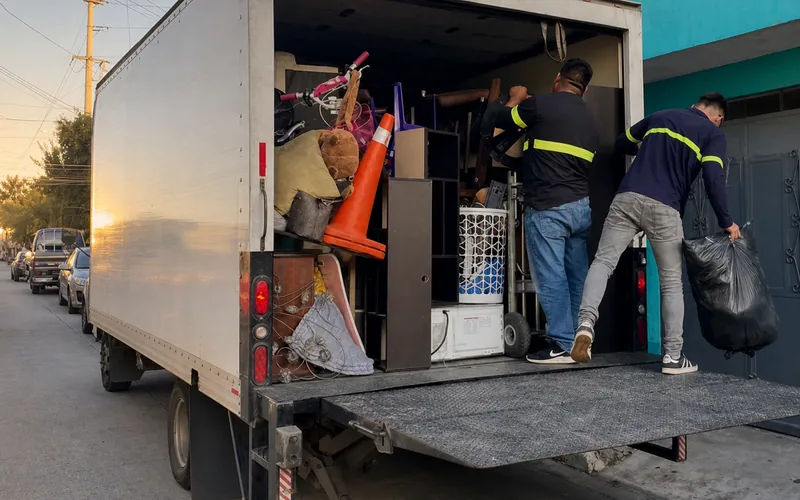 Camión de mudanzas locales TRANSPA para servicio en Zona 4