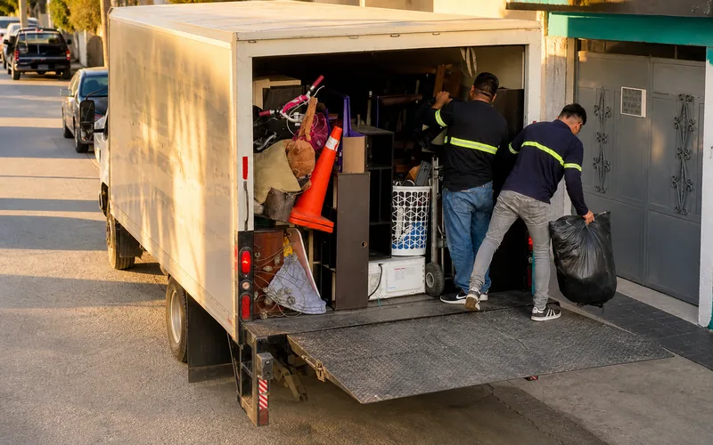 Camión de mudanzas locales TRANSPA para servicio en Zona 5