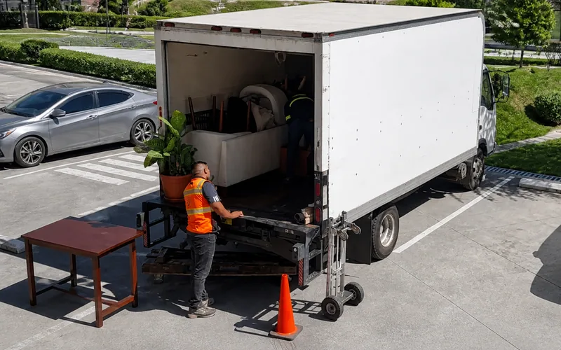 Camión de mudanzas departamentales TRANSPA para servicio en Zona 6