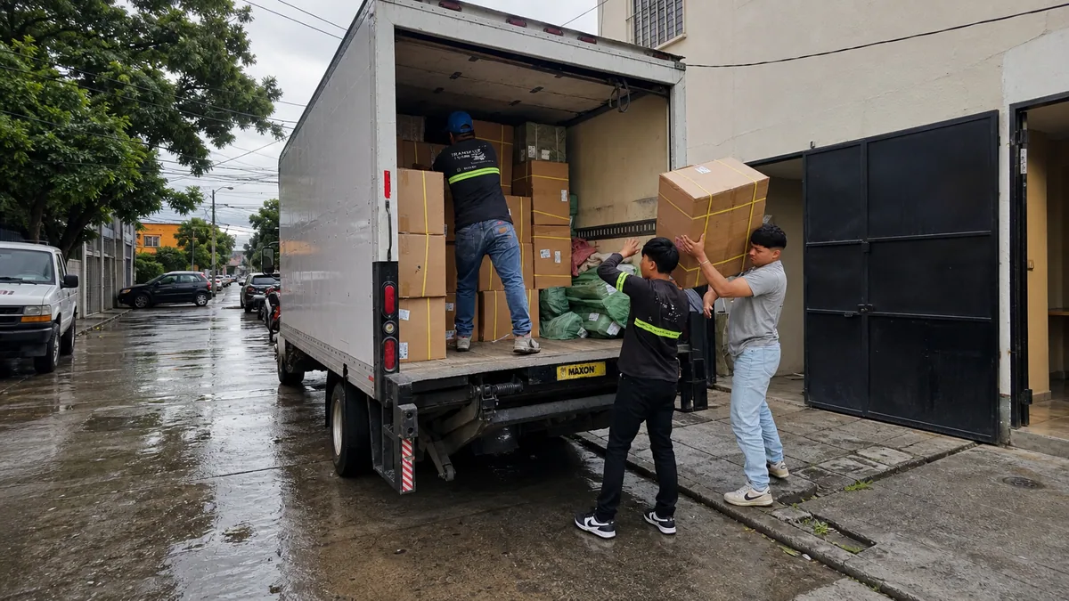 Camión de mudanzas TRANSPA para servicio en Zona 1