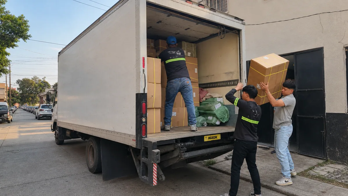 Camión de mudanzas TRANSPA para servicio en Zona 13