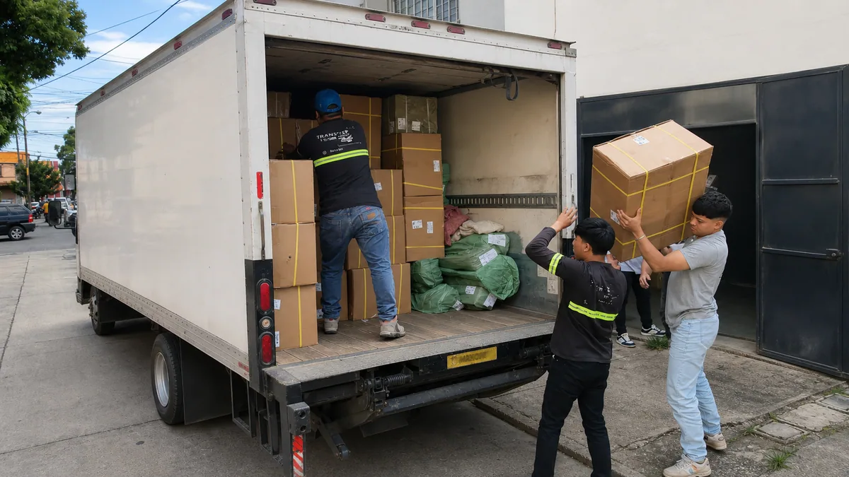 Camión de mudanzas TRANSPA para servicio en Zona 14