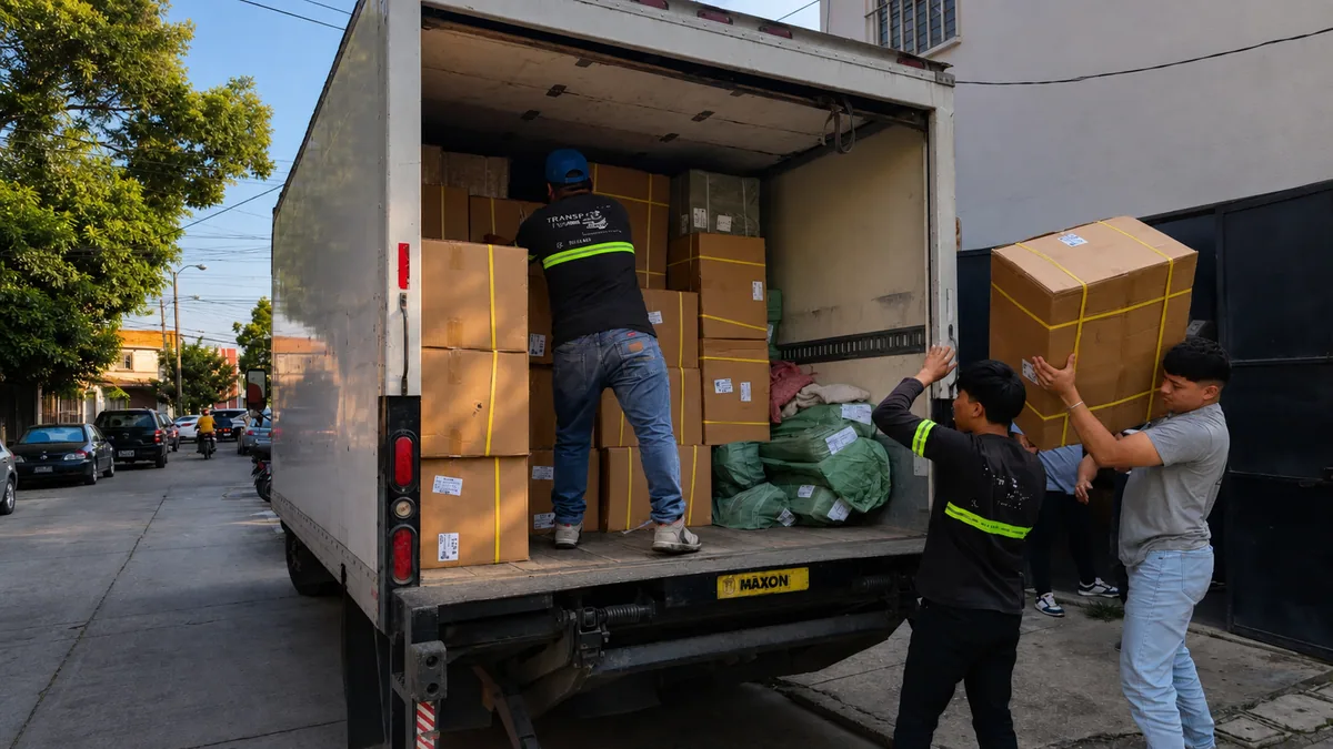 Camión de mudanzas TRANSPA para servicio en Zona 16