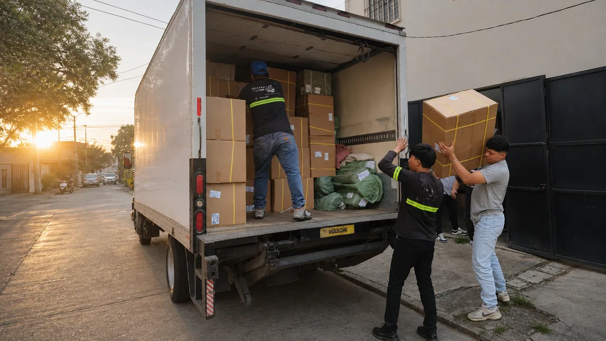 Camión de mudanzas TRANSPA para servicio en Zona 3