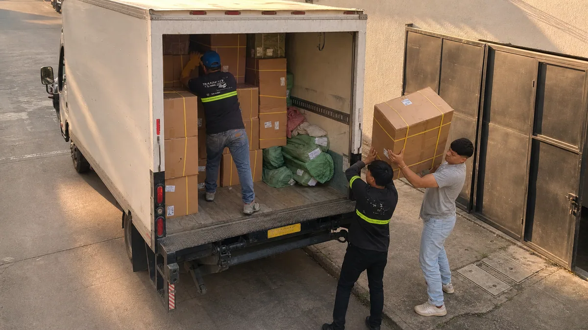Camión de mudanzas TRANSPA para servicio en Zona 6